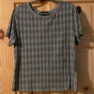 Karl Lagerfeld Profile Pattern T-shirt with split back